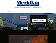 Tablet Screenshot of meridianpacificsales.com